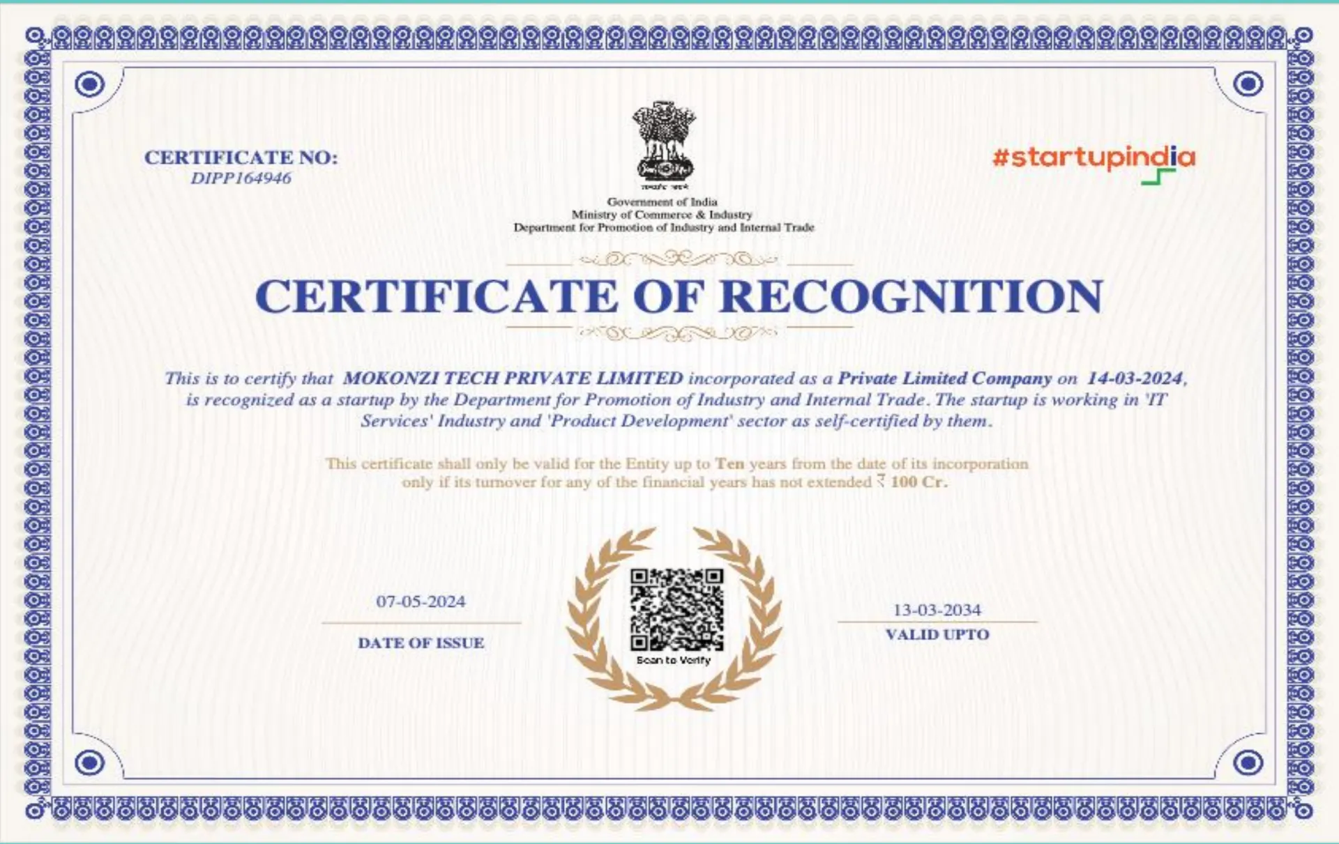 Certification